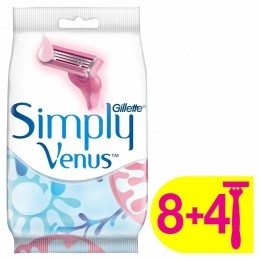 GilletteVenusSimply3Wegwerpmesjes12stuks