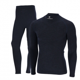 XtremeThermosetHerenMerinoWol-ThermoshirtThermolegging-NavyMelange-XXL