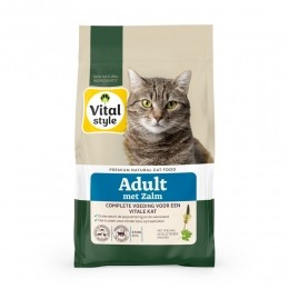 2xVitalstyleAdultZalmKattenvoer35kg