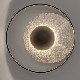 HollnderWandlampSatellite40cmzwart-zilver