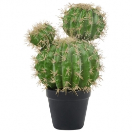 Beliani-BALLCACTUS-Kunstplant-Groen-33cm-Kunststof