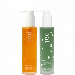 PaiSkincareDoubleCleanseDuo-LightWorkRosehipCleansingOil100mlandPhazeRebalancingPHACleanser100ml