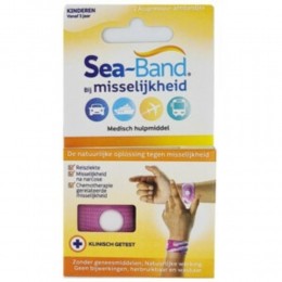 6xSeaBandPolsbandBijMisselijkheidKinderenRoze1paar