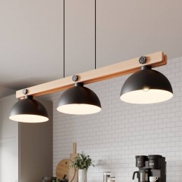 EnvostarStorthanglamp3-lampsnatuurlijkhout