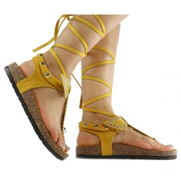 Gladiadora-RomeinseSandalenGeel