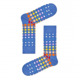 HappySocksDiscoDotSokkenBlauw