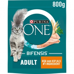 PurinaONEKattenvoerDroogAdultKip-VolkorenGranen800gr