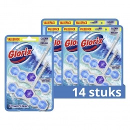 7xGlorixToiletblokPowerCleanOcean2stuks