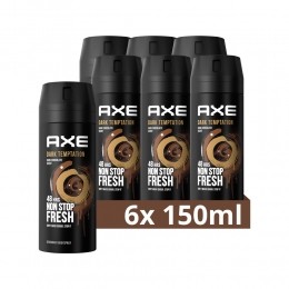 6xAxeDeodorantBodysprayDarkTemptation150ml