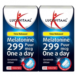 GratisVerzending2xLucovitaalMelatoninePuur0299mgTimeReleased200tabletten
