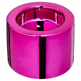 WaxinelichthouderMetallicPink7x5cm