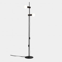 LEDS-C4NudeDoublevloerlampE27zwart