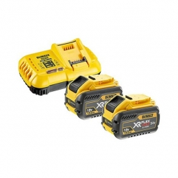 DeWALTDCB118Y2-QW1854VLi-ionFlexVoltAccuStarterset2x54V120Ah