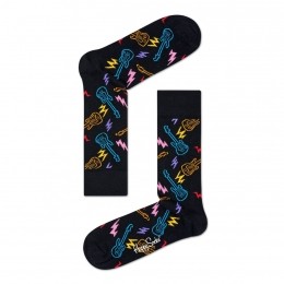 HappySocksGuitarSokkenZwartMulti