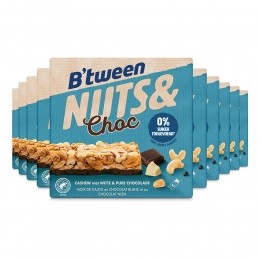 10xHeroBtweenNutsChocCashewChocoladeWitPuur3x32gr
