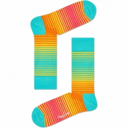 HappySocksSunriseStripeSokkenTurquoise