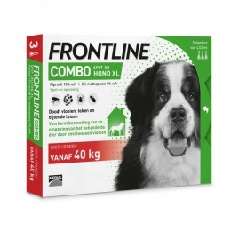 FrontlineComboSpotOnAntiVlooienenTekenDruppelsHondXL3pipetten