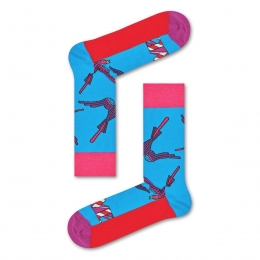 HappySocksxTheBeatlesLoveBlauwRoze