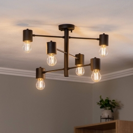 OpviqPlafondlampHexa69416-lampszwart