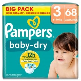 2xPampersBabyDryLuiersMaat36-10kg34stuks