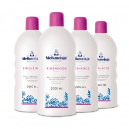 4xMelkmeisjeBadenDoucheCrmePioenroos2000ml