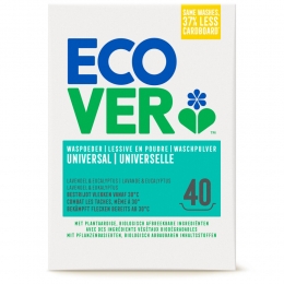 4xEcoverWaspoederUniversal40Wasbeurten3kg