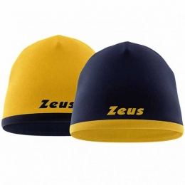 ZeusDoublefacebeanieWintermutsgeelNavy