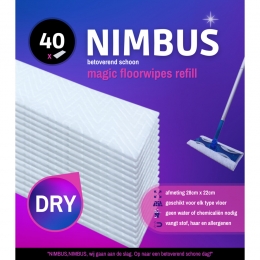 NIMBUSMagicVloerdoekjesNavulling40stuks