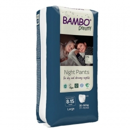 2xBamboNatureBamboDreamyNachtluierbroekjes8-15jaarUnisex10stuks