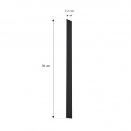 LindbyafdekhoesLinarozwart1-faserailsysteem50cm