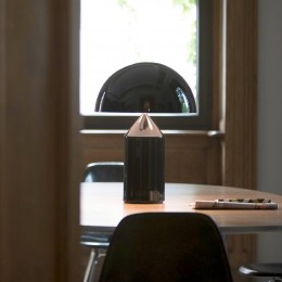 OluceAtollotafellampmetdimmer50cmbrons