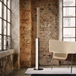 SlampLEDvloerlampModulagedraaidgeplooidzwart
