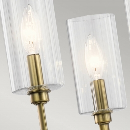 QuintiesseKroonluchterKimrose6-lampsmessing