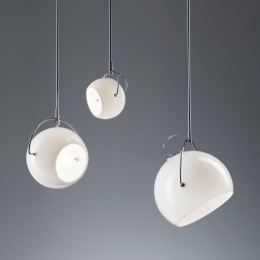 FabbianBelugawhiteglazenhanglamp9cm