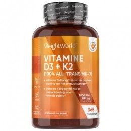 VitamineD3K22000IE200mcg-365tabletten-VitamineD3Voorgewrichtenenbotten