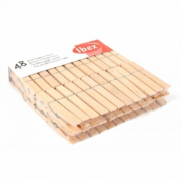 IbexWasknijpersHout48stuks