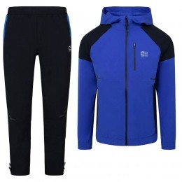 CruyffEliteTrainingspakFull-ZipBlauwZwartZilver