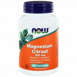 GratisVerzendingNOWMagnesiumCitrate200mg100tabletten