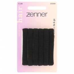 ZennerRollUpElastiekenZwartSmall6stuks