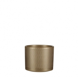 ErapotroundgoldreliefH13xD15cmstenenbinnenpotMicaDecorations-Micadecorations