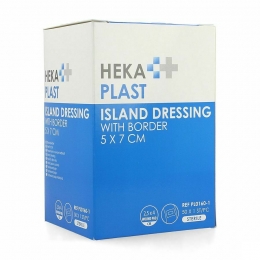 HekaplastBorderEilandpleisterSteriel5x7cm50