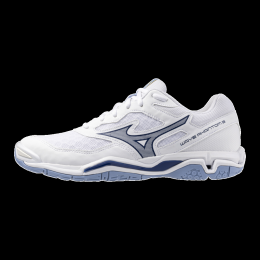 MizunoWAVEPHANTOM3HandbalschoenenWitBellwetherBlauwBelAirBluDamesHerenMaat45