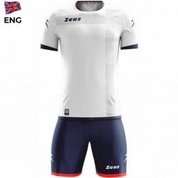 ZeusMundialTeamwearSetShirtmetshortwitmarineblauw