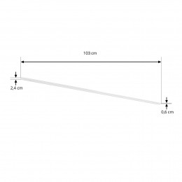 LindbystroomrailLumarowitaluminiumlengte103cm