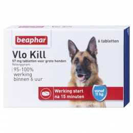 BeapharVloKillAntiVlooienTablettenHond11-57kg6tabletten
