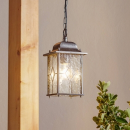 ElsteadHanglampWexfordWX9IP23zwart-zilvermetaalglas