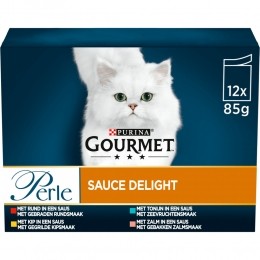 4xGourmetPerleSauceDelightVlees-Vis12x85gr
