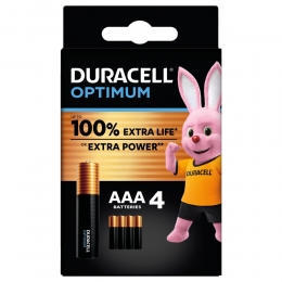 DuracellAlkalineBatterijenOptimumAAA4stuks
