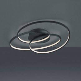 TrioLightingLEDplafondlampGale60cmmatzwart
