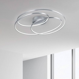 TrioLightingLEDplafondlampGale80cmnikkelmat